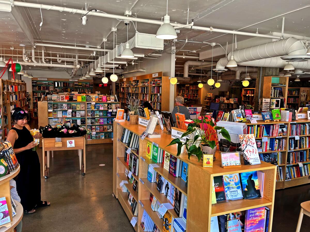 Interior of a bookstore