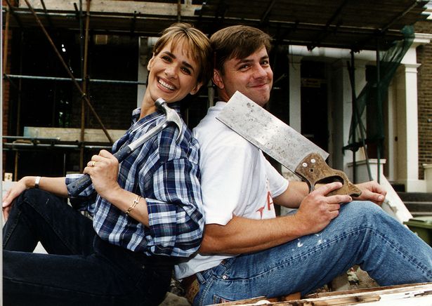 'Handy Andy' with his co-star Carole Smillie on Changing Rooms