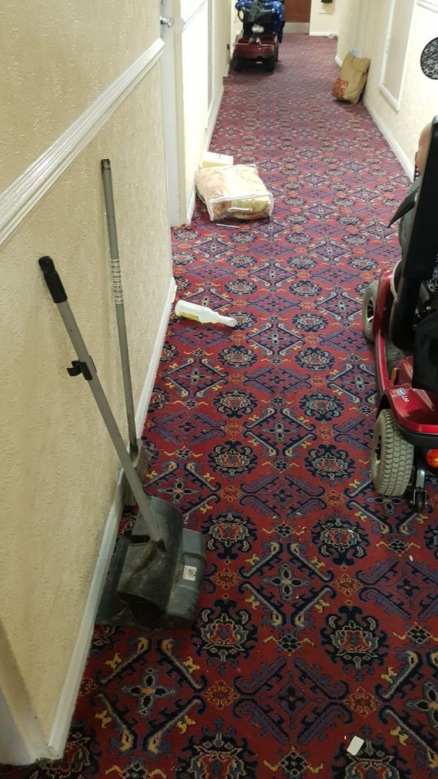 rubbish in hallway