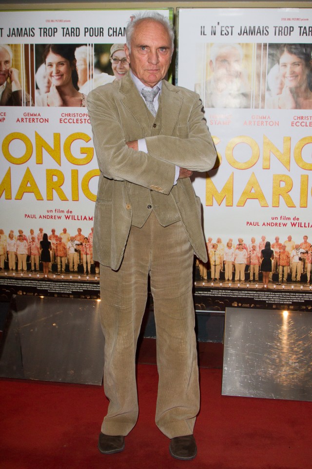 Terence Stamp at the Song for Marion premiere.