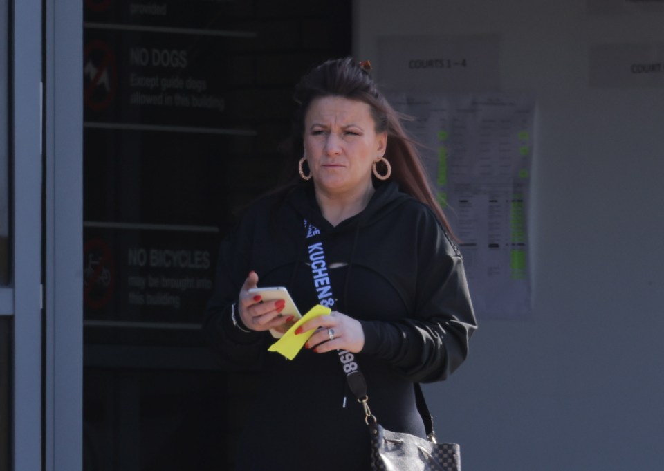 Woman outside Newcastle Magistrates' Court.