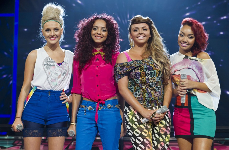 Photo of Little Mix on The X Factor.