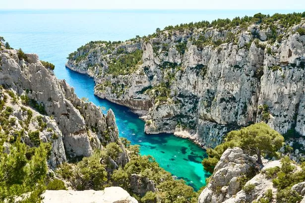 Calanques National Park next to Marseilles in Provence, southern France.
