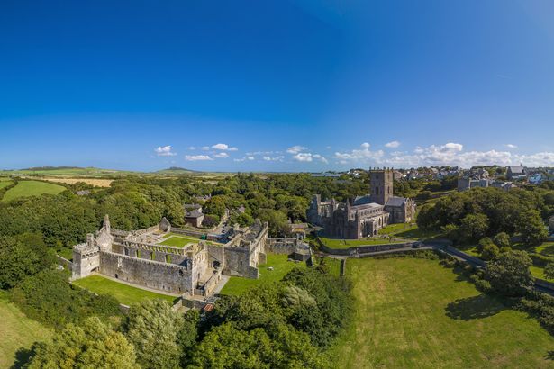 A view of St Davids cathedral
