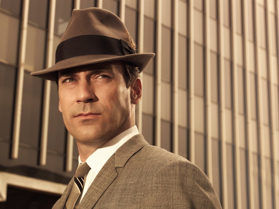 Jon Hamm as Don Draper.