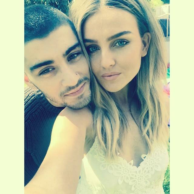 Perrie Edwards and Zayn Malik selfie.