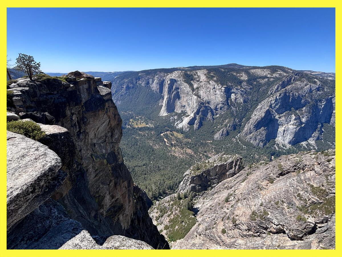 The view from the railing near the Taft Point lookout.