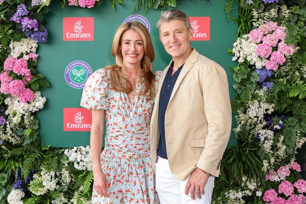 Cat Deeley and Ben Shephard at wimbledon 