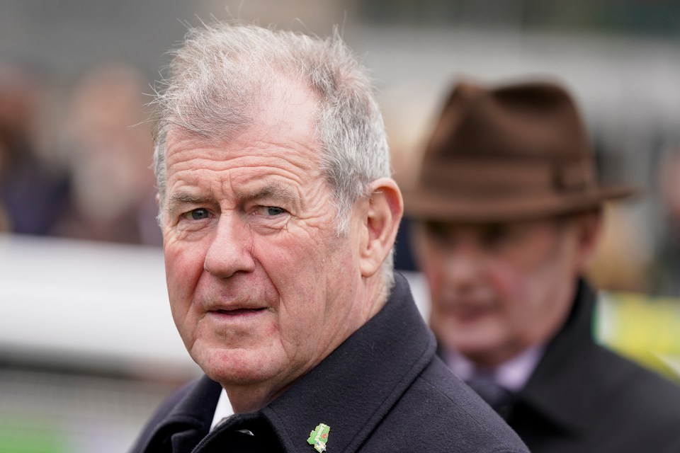 JP McManus at Sandown Park Racecourse.
