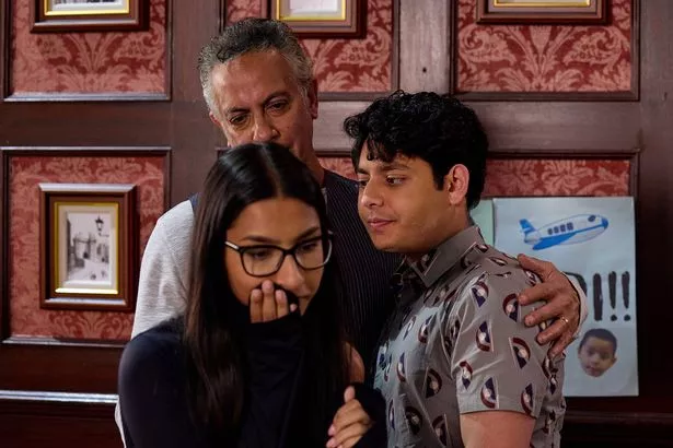 There were emotional scenes on the Cobbles as Aadi left to live in India