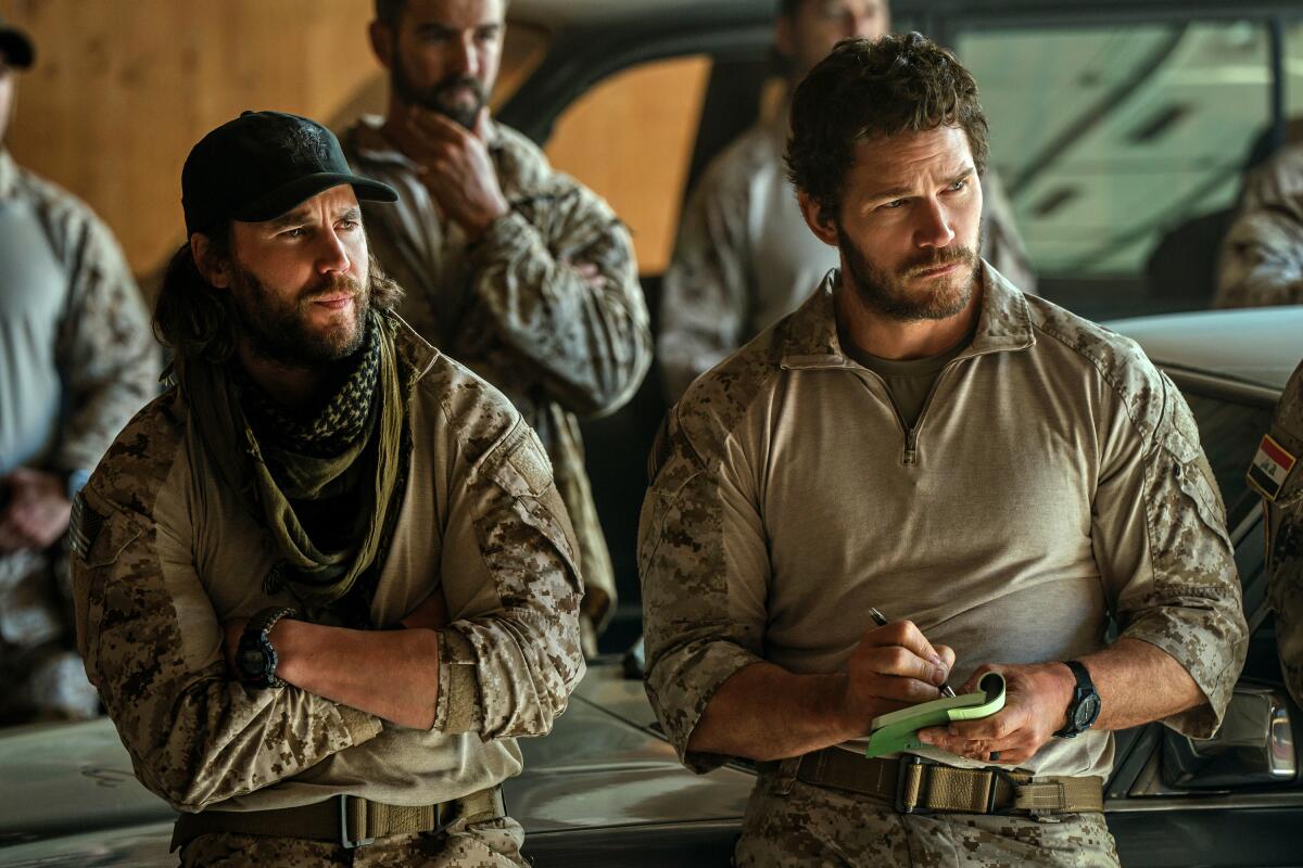 Ben Edwards (Taylor Kitsch), James Reece (Chris Pratt) in "The Terminal List: Dark Wolf."
