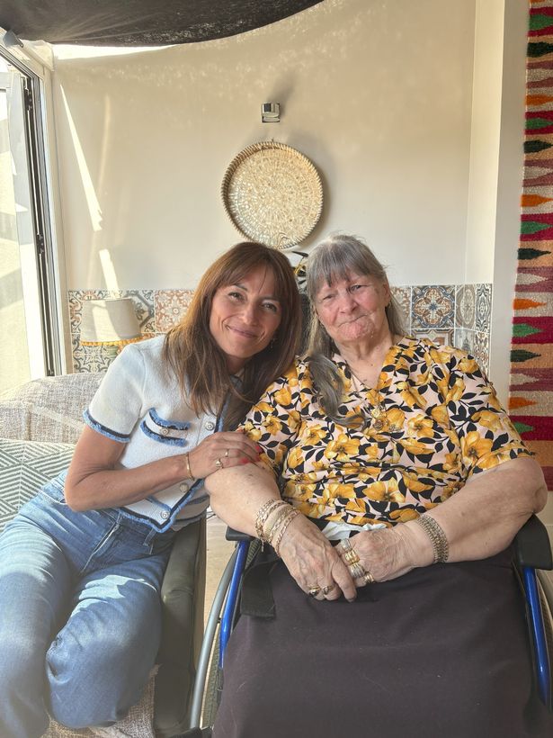 Davina McCall with Jean, who has been looking for answers for decades