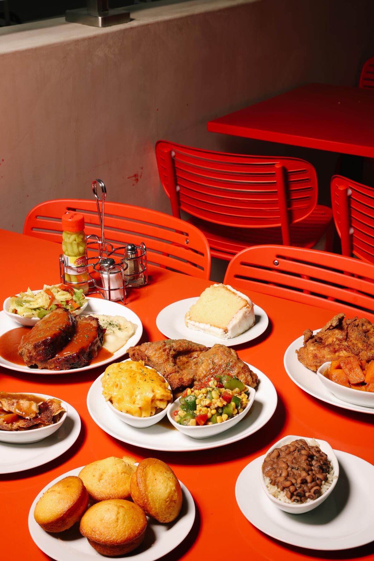 Los Angeles, CA - January 30: Several of the popular dishes are seen at Dulan's on Tuesday, Jan. 30, 2024.