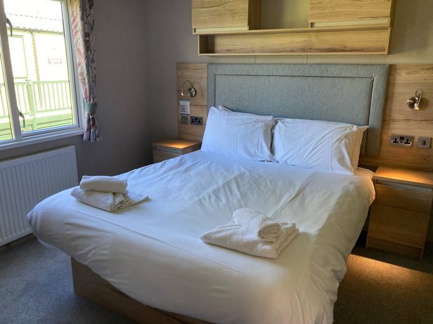 A large double bed