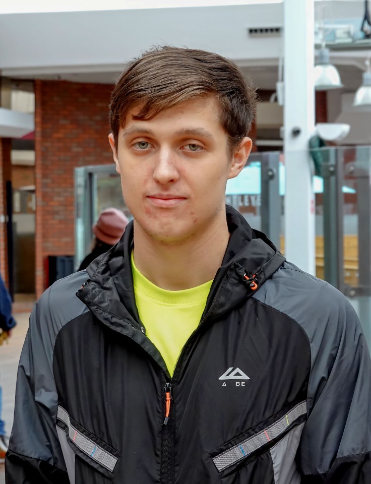 Photo of Harvey Wilson, 17, in Middlesbrough.
