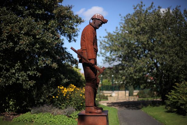 The Marra sculpture in the Horden Wellfare Park honours the town's mining history