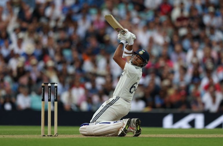  India's Yashasvi Jaiswal in action 