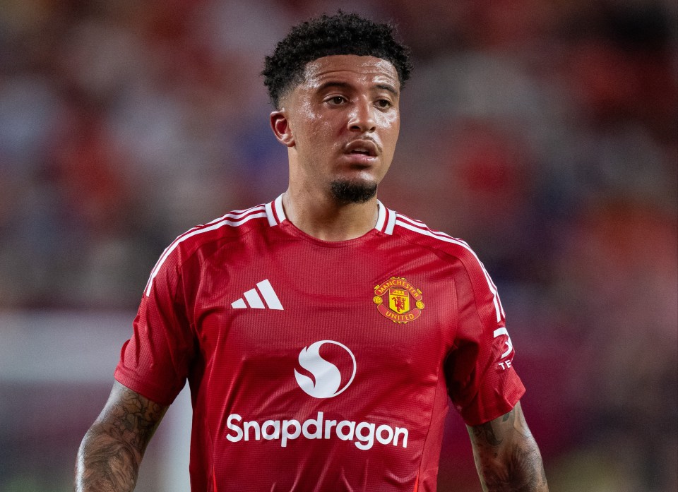 Jadon Sancho #25 of Manchester United.