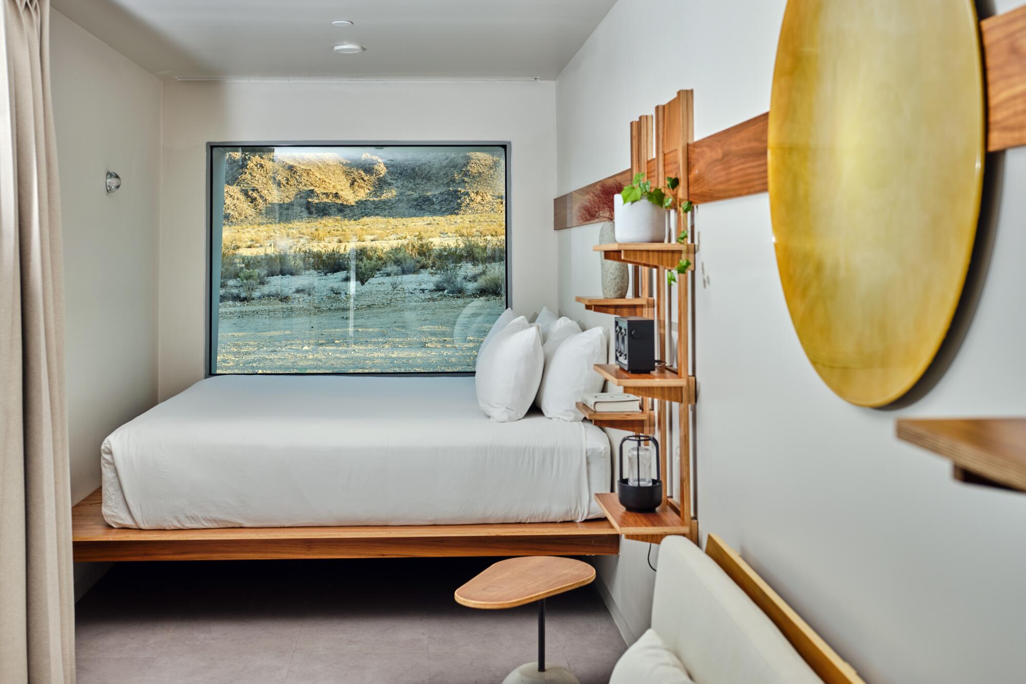 Inside one of the rooms at the Reset Hotel.