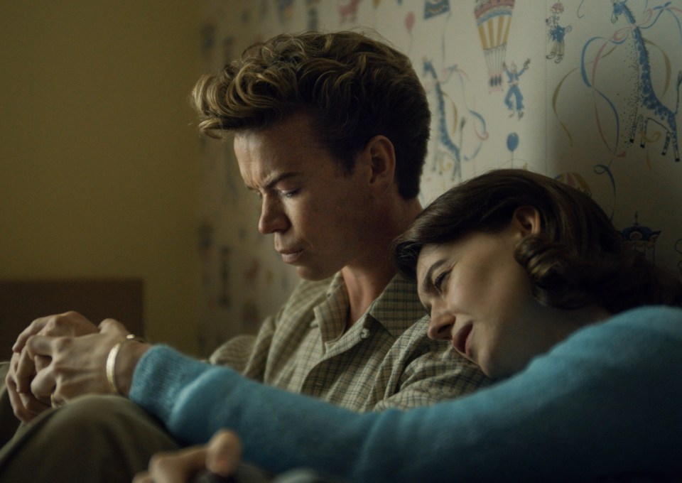 Still from *On Swift Horses* showing Will Poulter and Daisy Edgar-Jones.