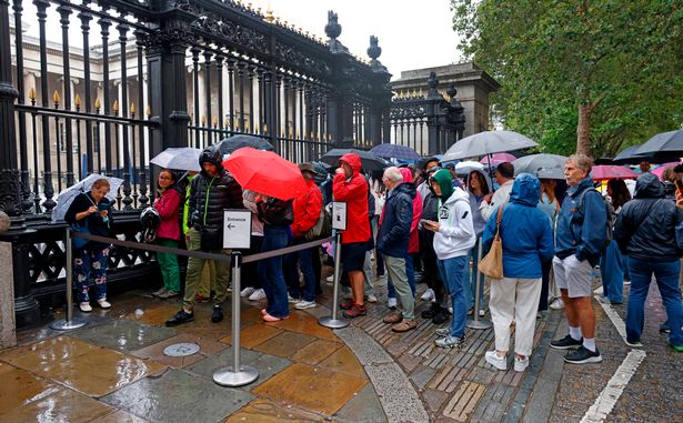 A queue outside the museum