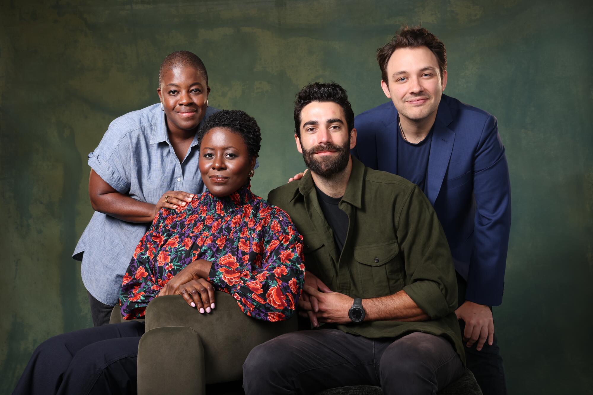 Back row L-R) Anita Afonu, Ben Proudfoot, (Font Row L-R) Nana Adwoa Frimpong, Ghanaian Brandon Somerhalder