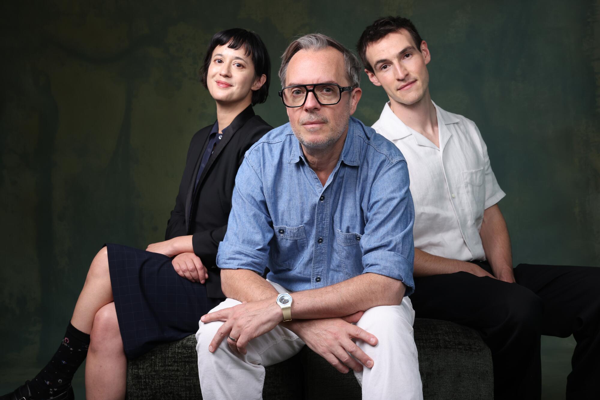 Left to right, Lisa Barros D'sa, Glenn Leyburn and Eanna Hardwicke from the film "Saipan."