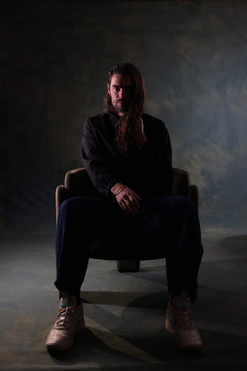 Toronto, Ontario, Canada, September 5, 2025 -- Director Oliver Laxe from the film "SIRAT," photographed in the Los Angeles Times Studios at RBC House, during the Toronto International Film Festival, (TIFF) in Toronto, Ontario, Canada on Friday, Sept. 5, 2025. (Christina House/Los Angeles Times)