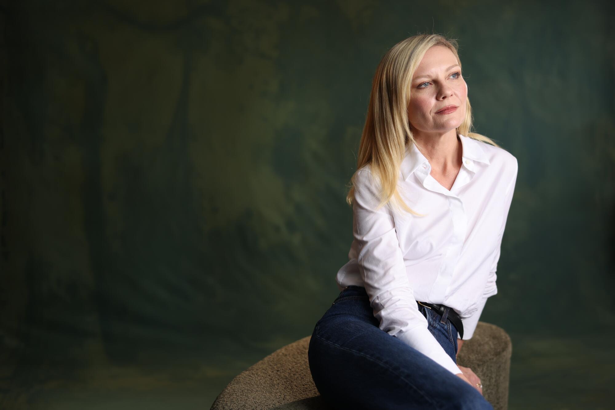 Kirsten Dunst from the film "Roofman."