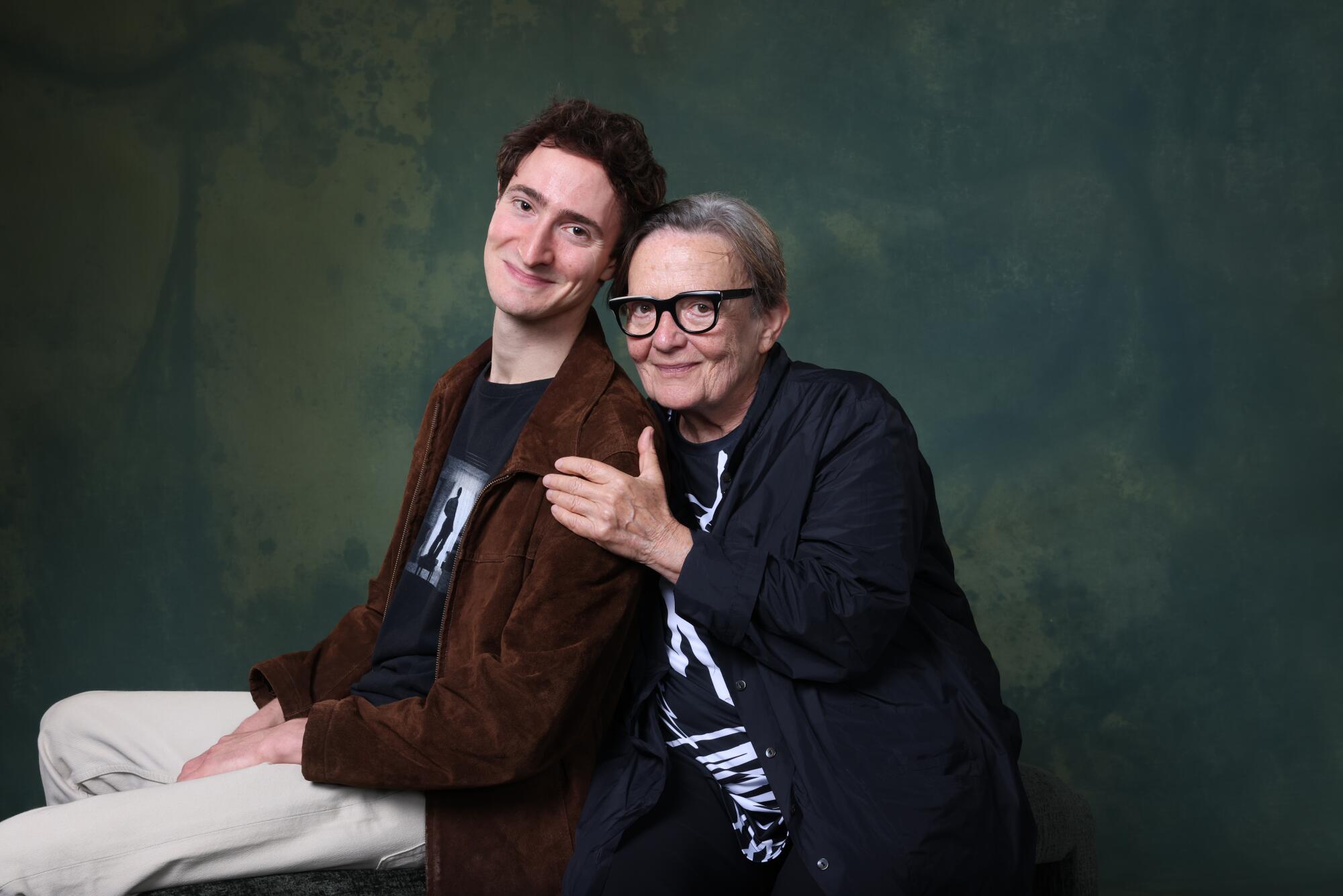 Left to right, Idan Weiss and Agnieszka Holland from the film "Franz."