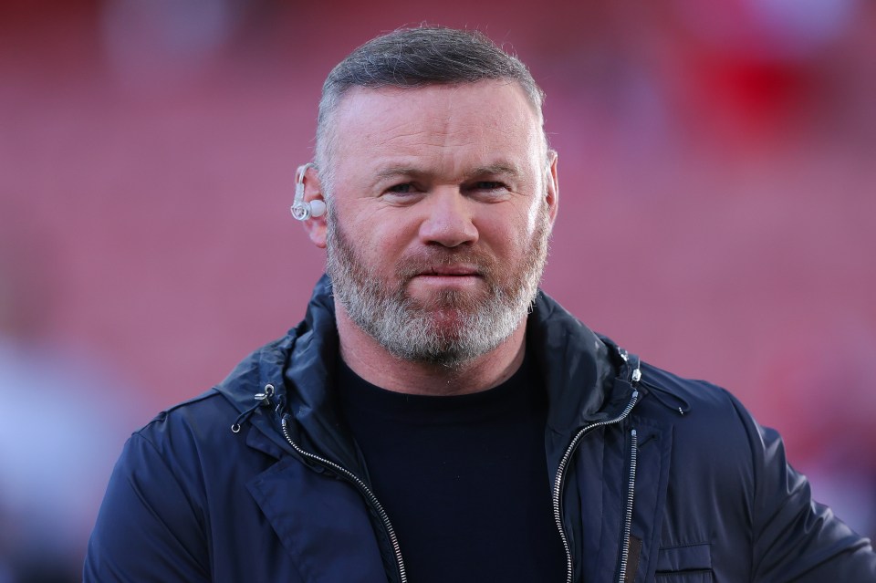 Wayne Rooney at the Arsenal vs. Paris Saint-Germain UEFA Champions League semi-final.