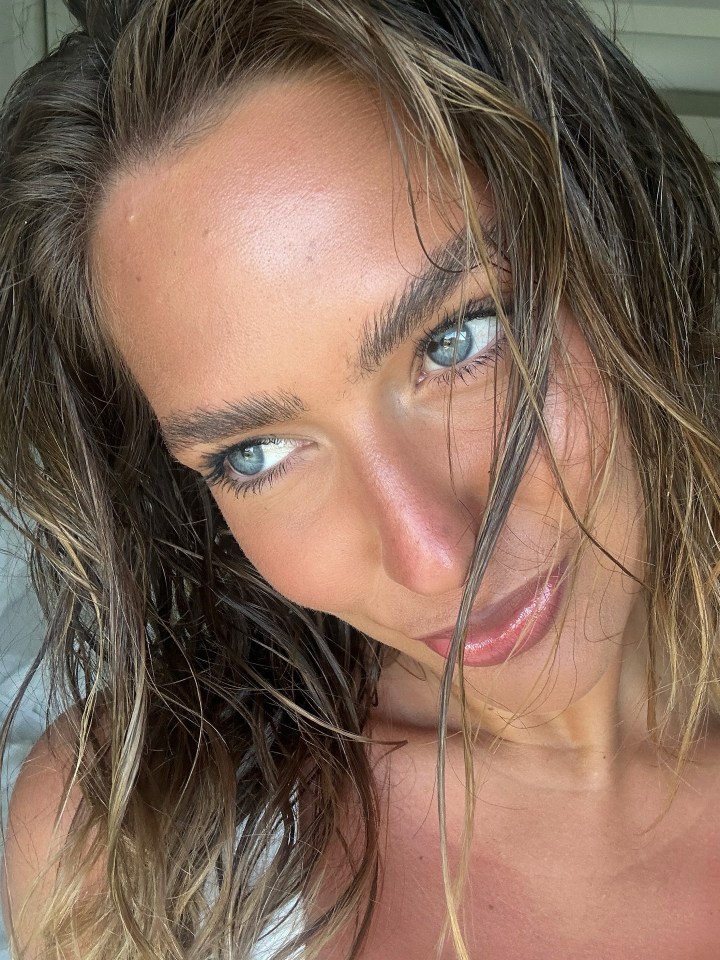 Close-up of a woman's face.