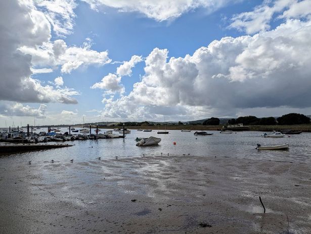 Topsham in Devon - boats in the quay
