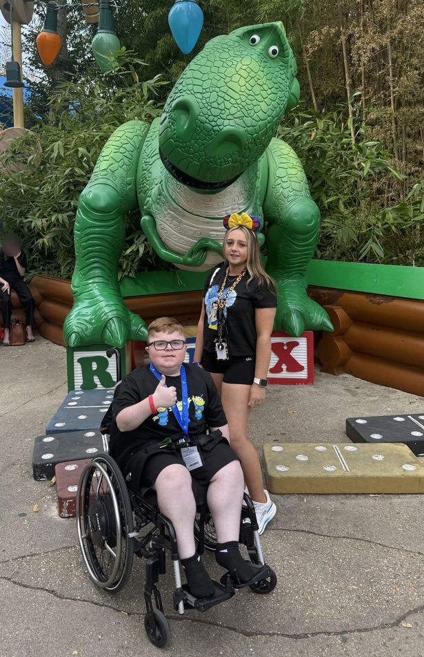 Anthony in his wheelchair