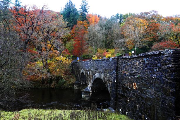 AUTUMN A bridge by The Ugly House near Betws y Coed. Image: North Wales Live/David Powell