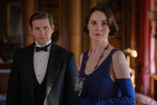 Allen Leech and Michelle Dockery in a still from Downton Abbey: The Grand Finale.