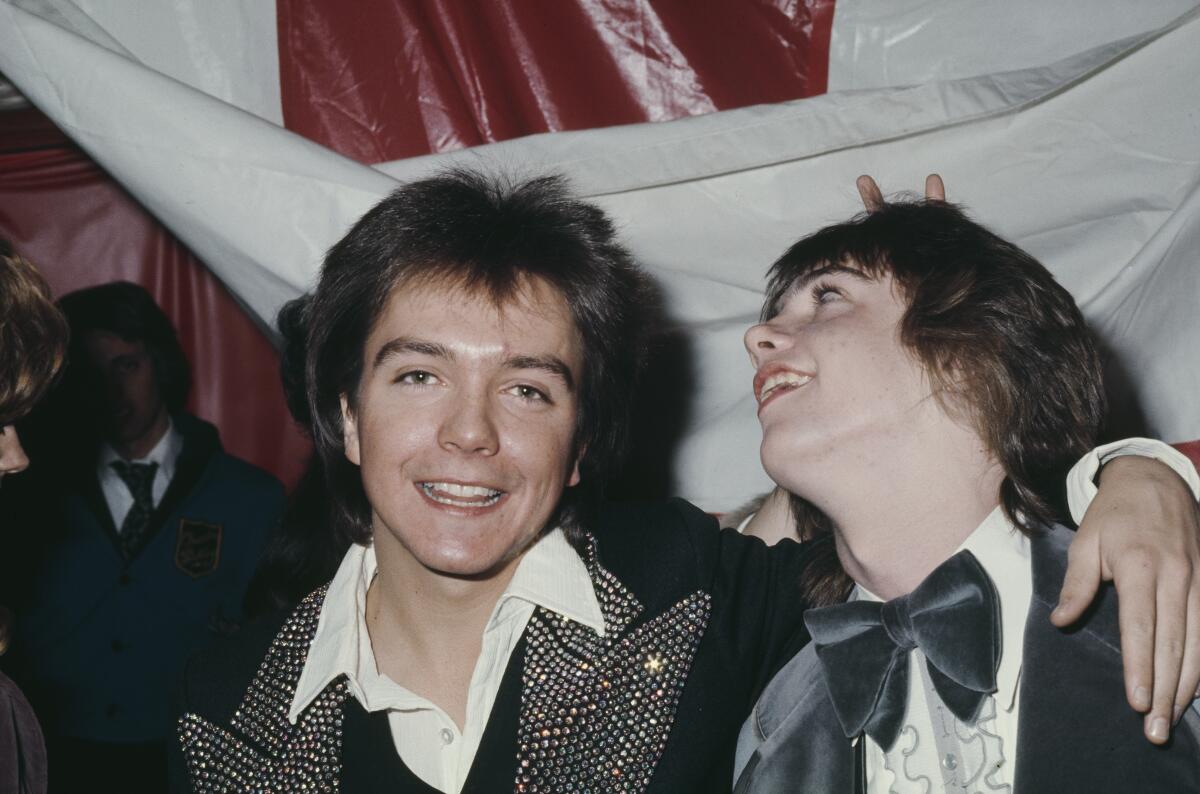 David Cassidy, left, with Shaun Cassidy, circa 1975.