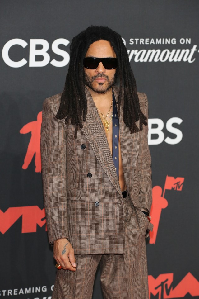 Lenny Kravitz at the MTV VMAs.