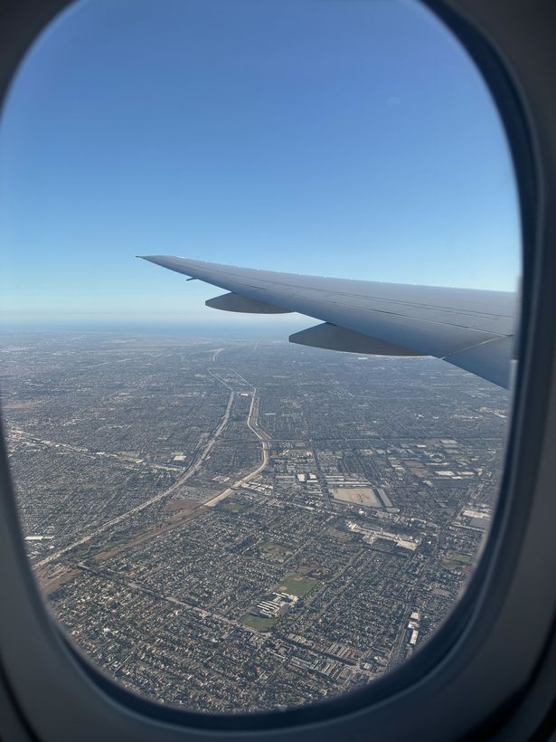 Plane picture, city views
