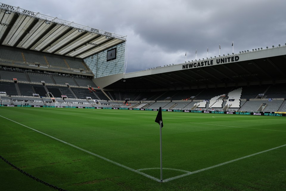 General view of St. James' Park stadium.