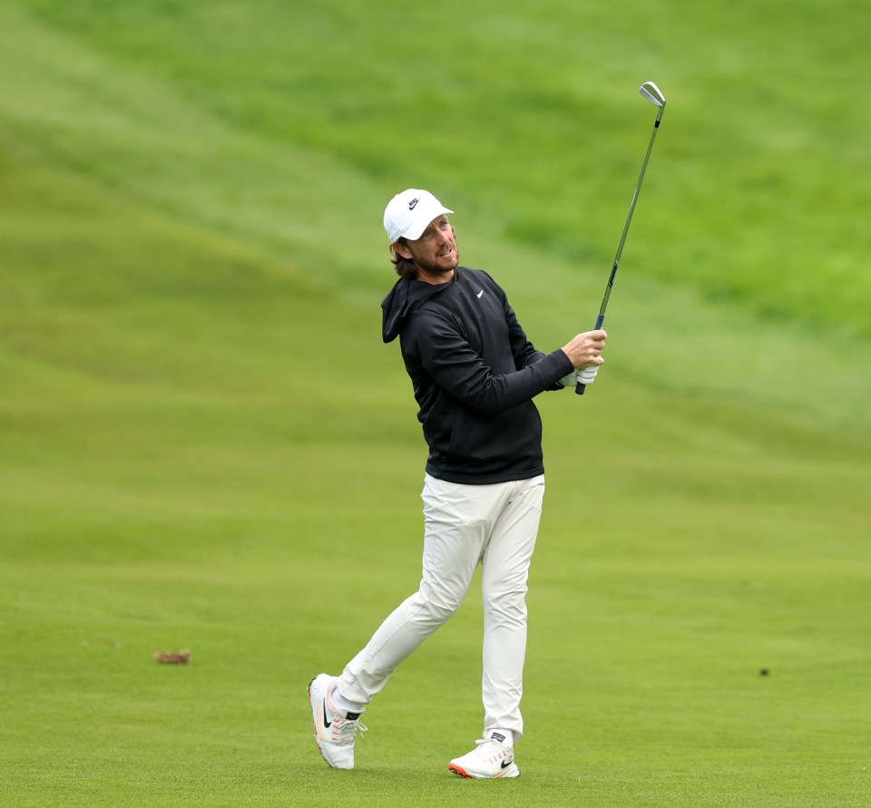 Tommy Fleetwood at the BMW PGA Championship.