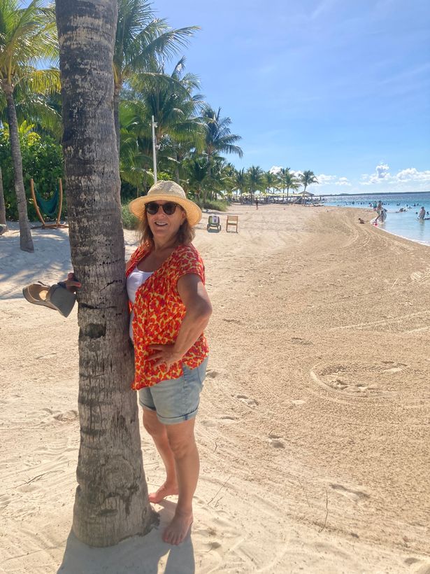 Patricia on the island