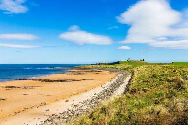 Embleton Bay, near Dunstanburgh Castle in Northumberland