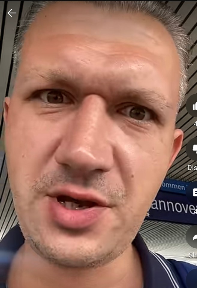 Close-up of Alexander K., the "Maschsee Murderer," in a video.