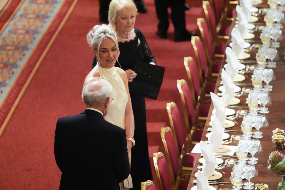 English professional golfer Charley Hull at a State Banquet at Windsor Castle.