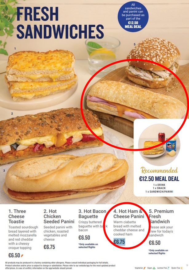 The menu item
