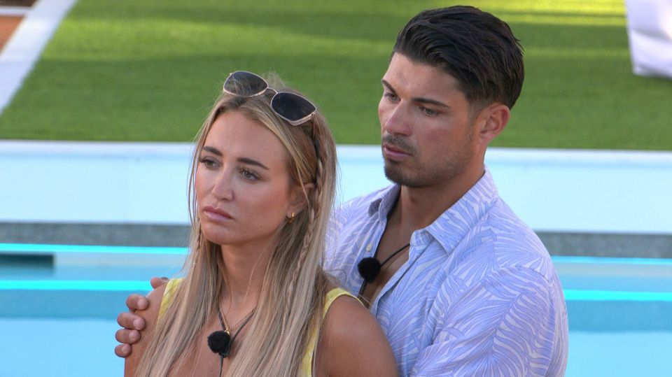 Georgia Harrison and Anton Danyluk on Love Island: All Stars.