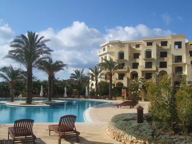 Image of a hotel pool