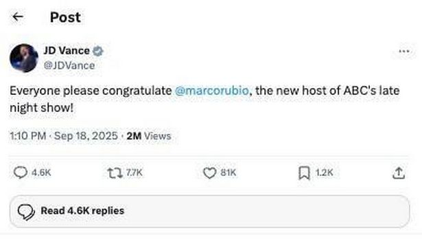 Twitter/X screenshot