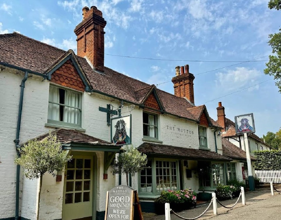 The Mutton at Hazeley Heath pub.